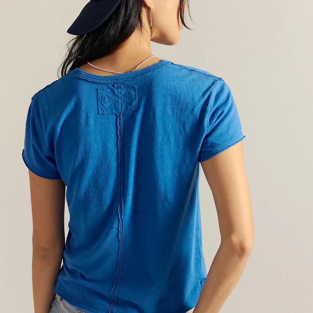 Free People | We The Free Nova Tee in Deep Water - Picture 5 of 6